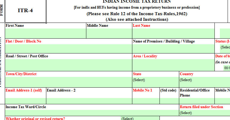 Itr calculator 2016